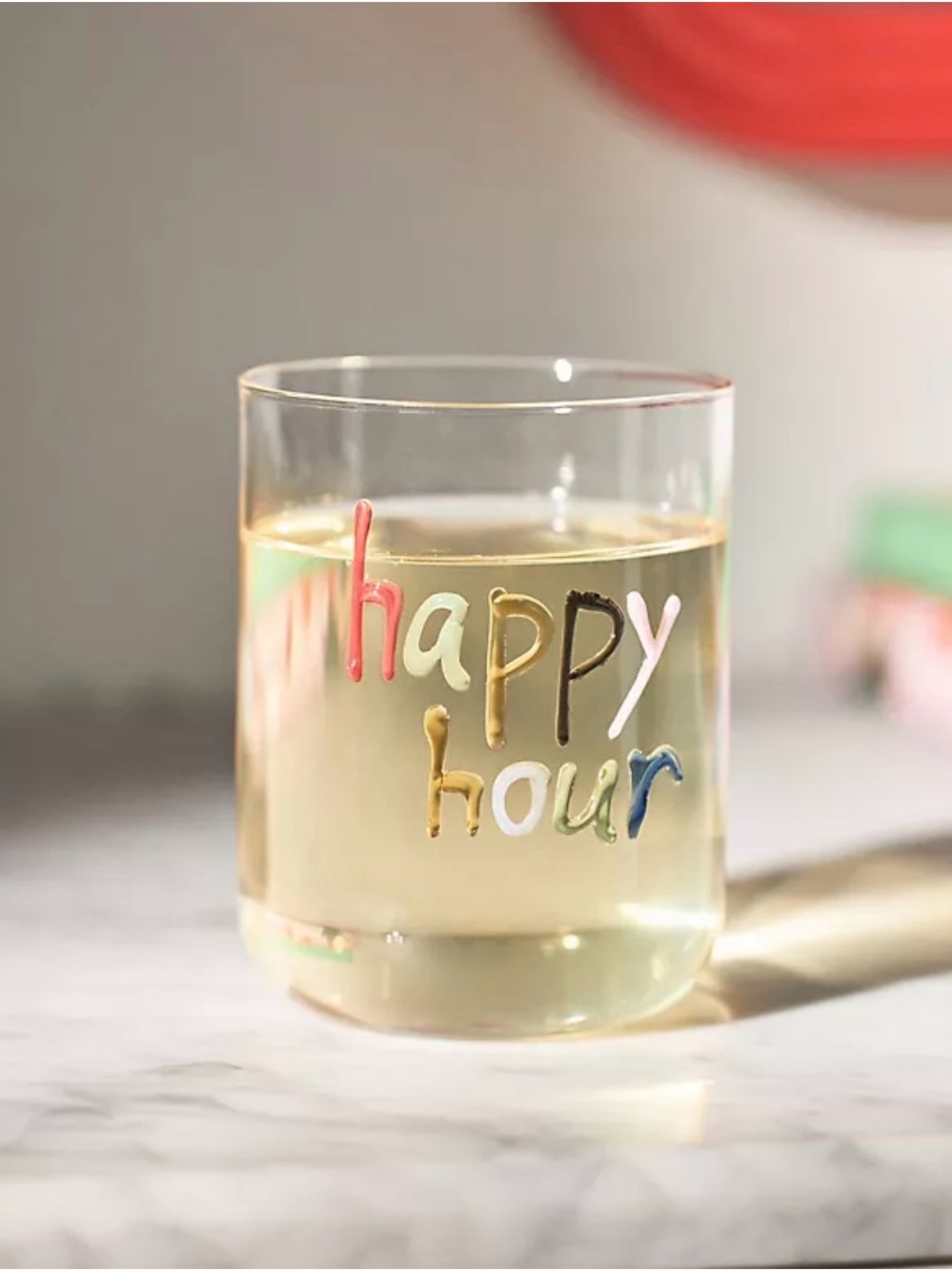 NEW SOLD OUT - Anthropologie The Love Notes Icon Juice Glass, Happy Hour